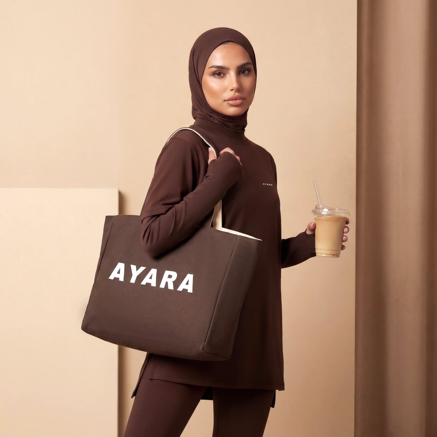 REVERSIBLE TOTE BAG - ESPRESSO