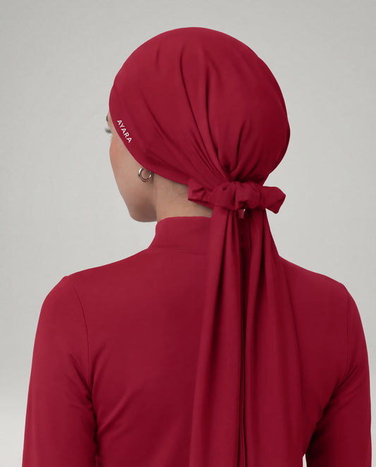 Studio Tie-Back Scarf - Pomegranate
