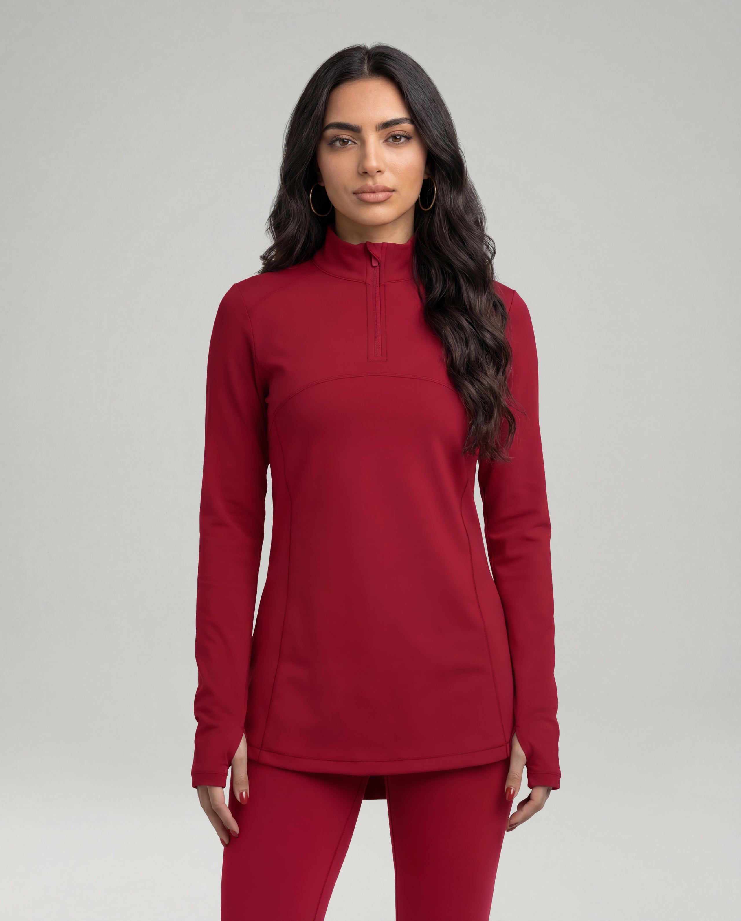 Modest Nova Top - Pomegranate