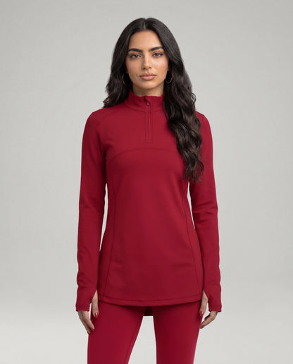 Modest Nova Top - Pomegranate