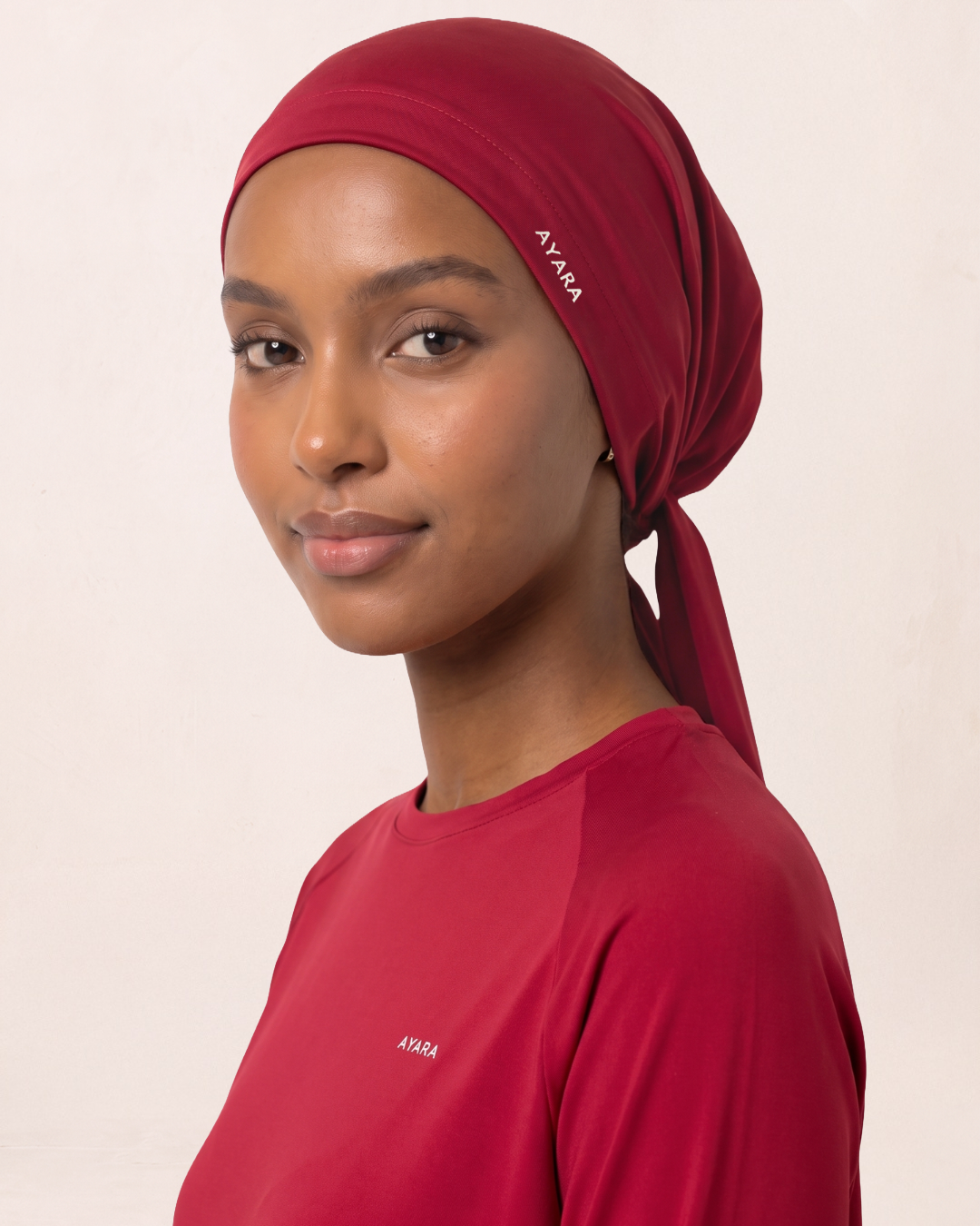 Studio Tie-Back Scarf - Pomegranate