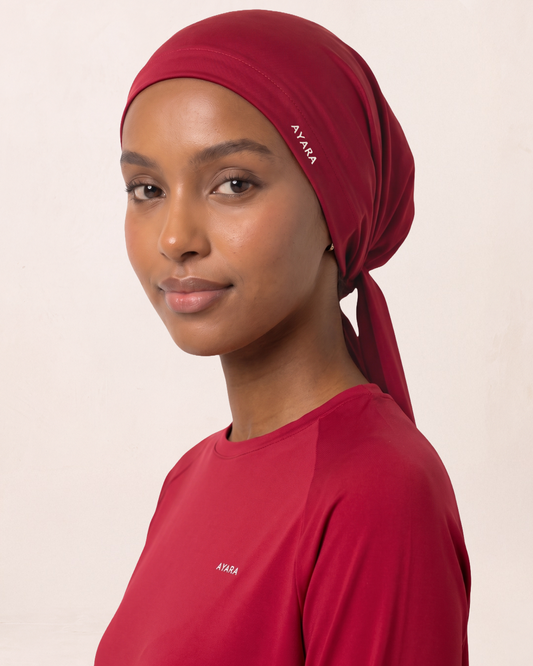 Studio Tie-Back Scarf - Pomegranate
