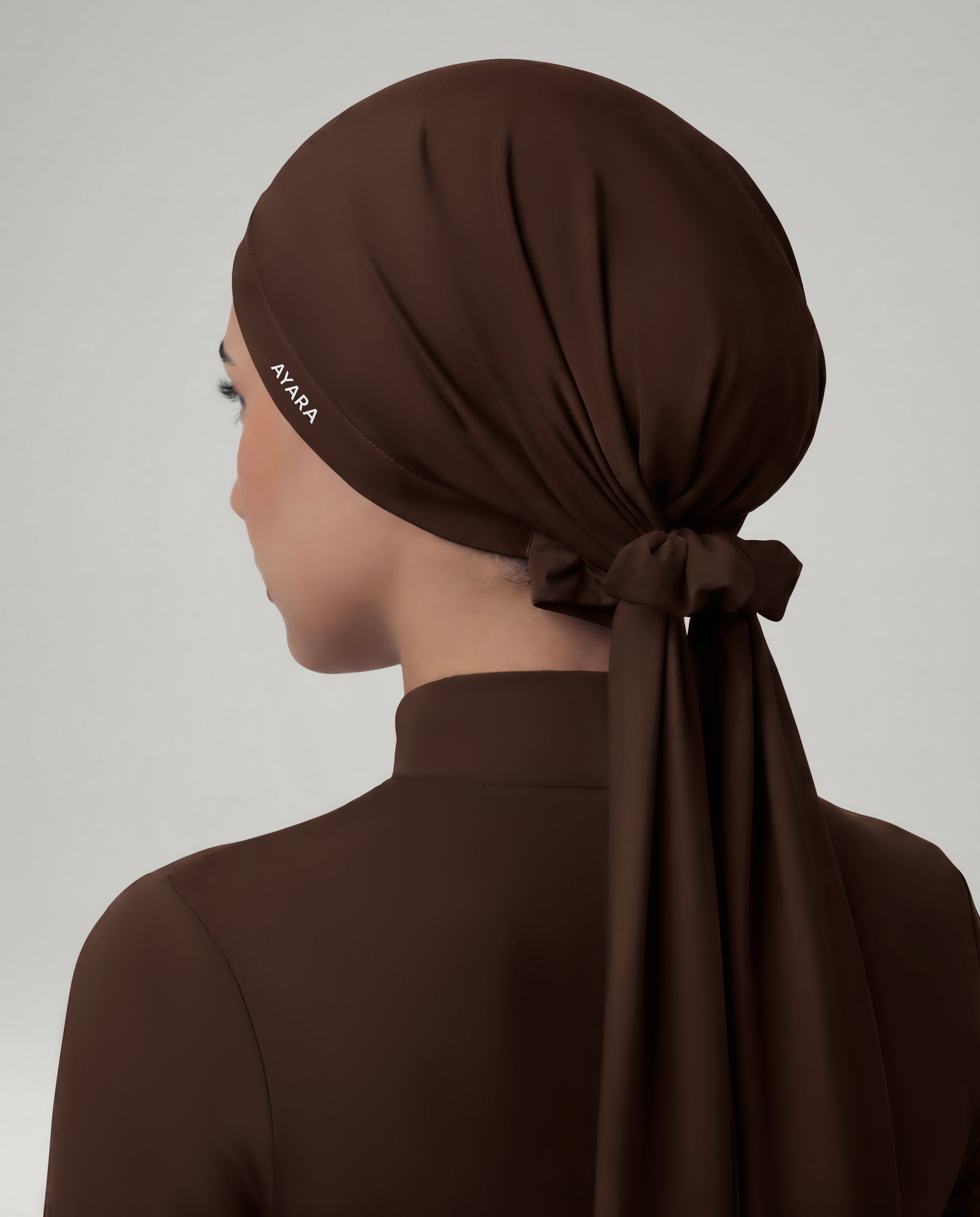 Studio Tie-Back Scarf - Espresso