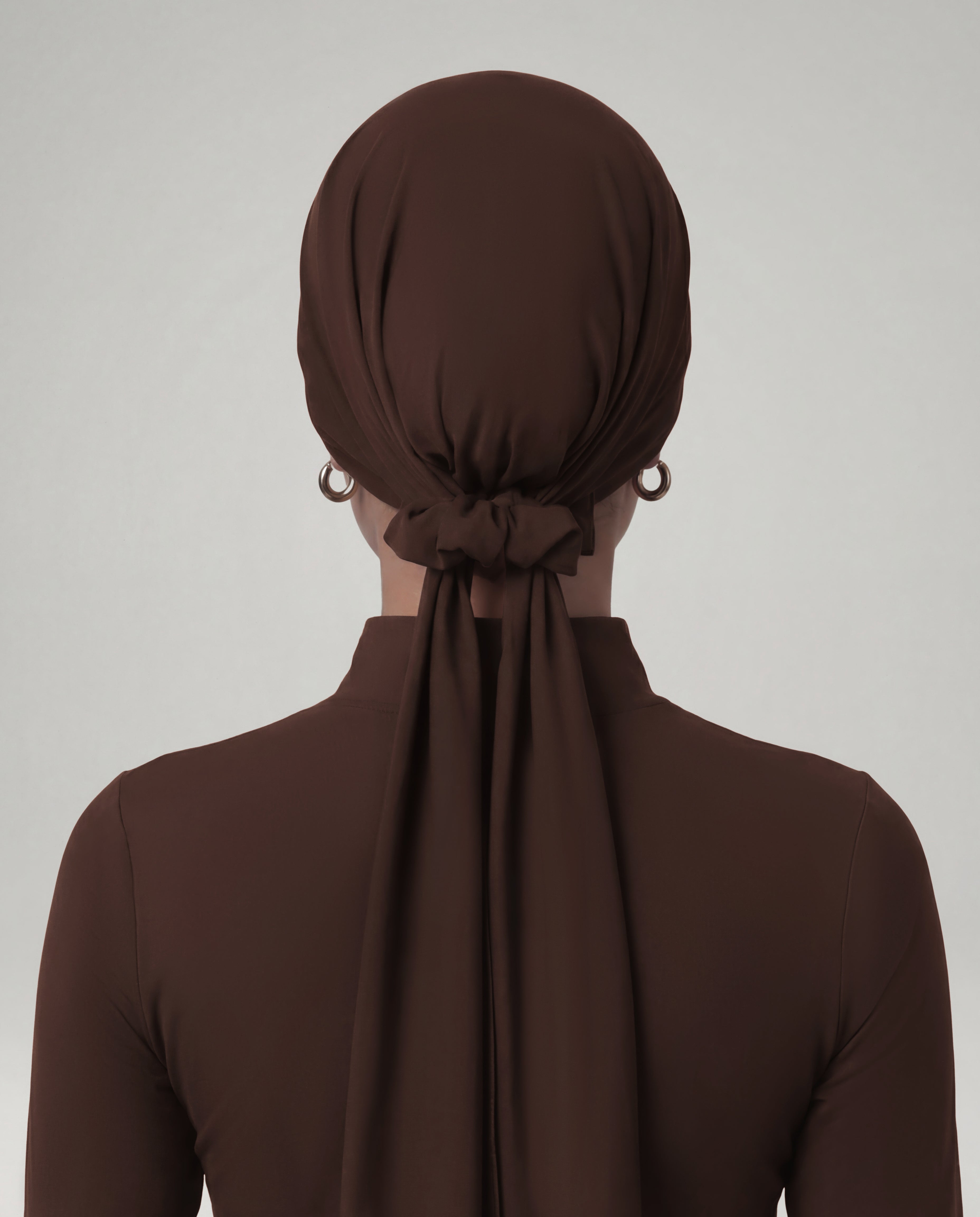 Studio Tie-Back Scarf - Espresso