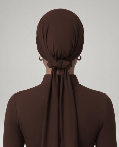 Studio Tie-Back Scarf - Espresso
