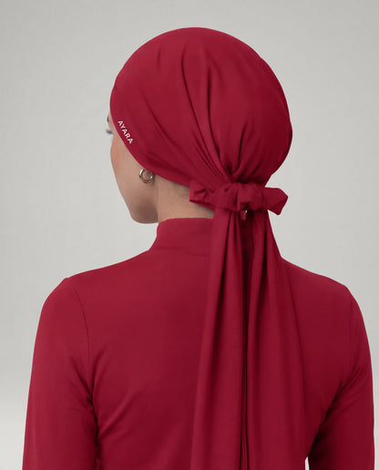 Studio Tie-Back Scarf - Pomegranate