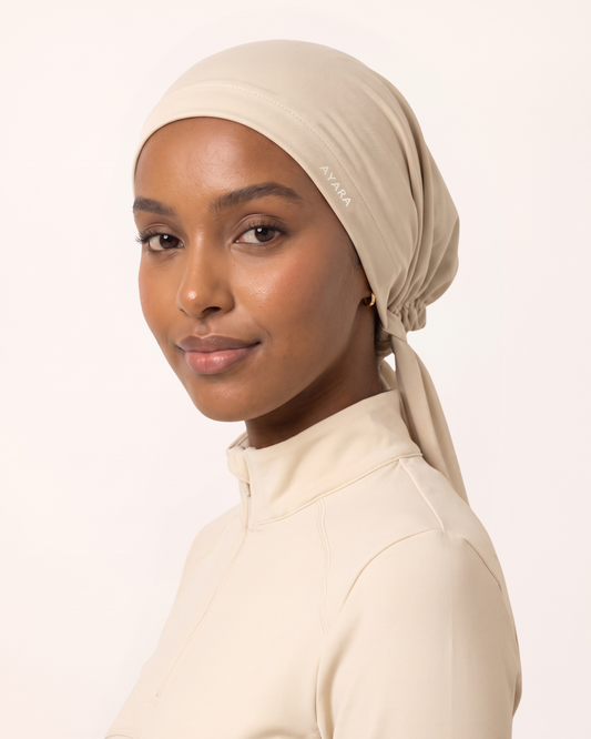 Studio Tie-Back Scarf - Vanilla