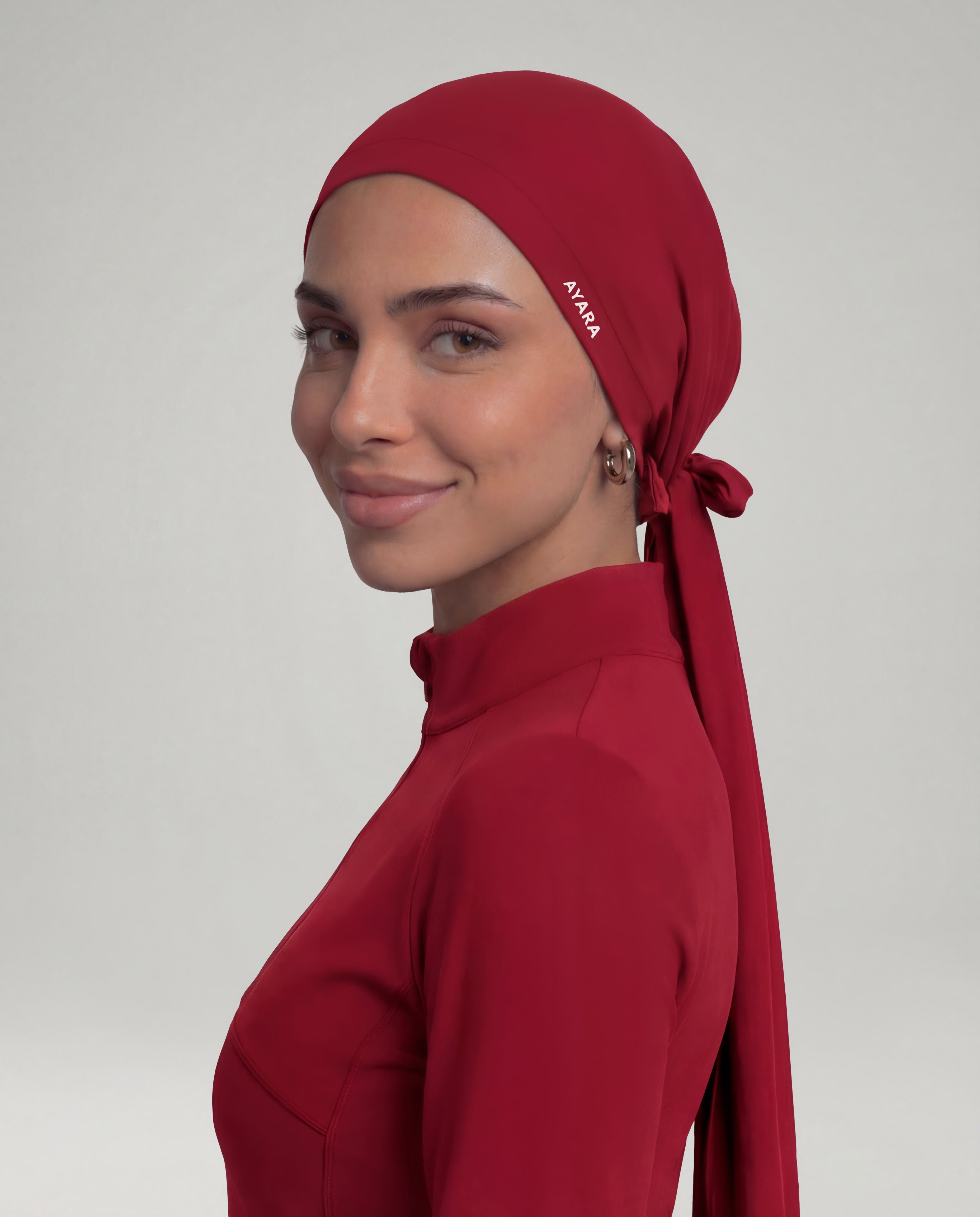 Studio Tie-Back Scarf - Pomegranate