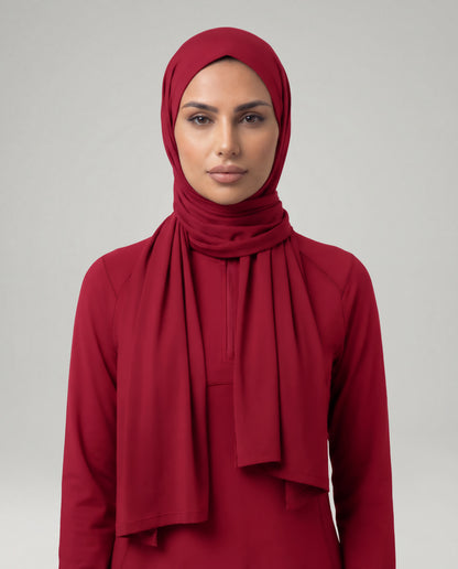 Sport Scarf Hijab - Pomergranete