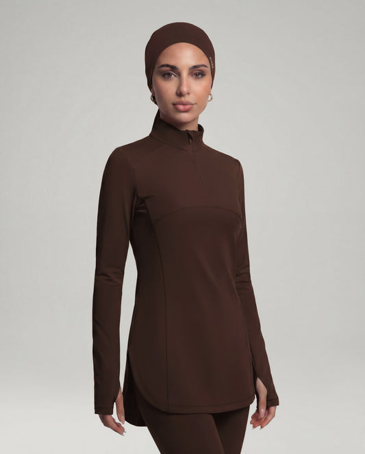 Modest Nova Top - Espresso