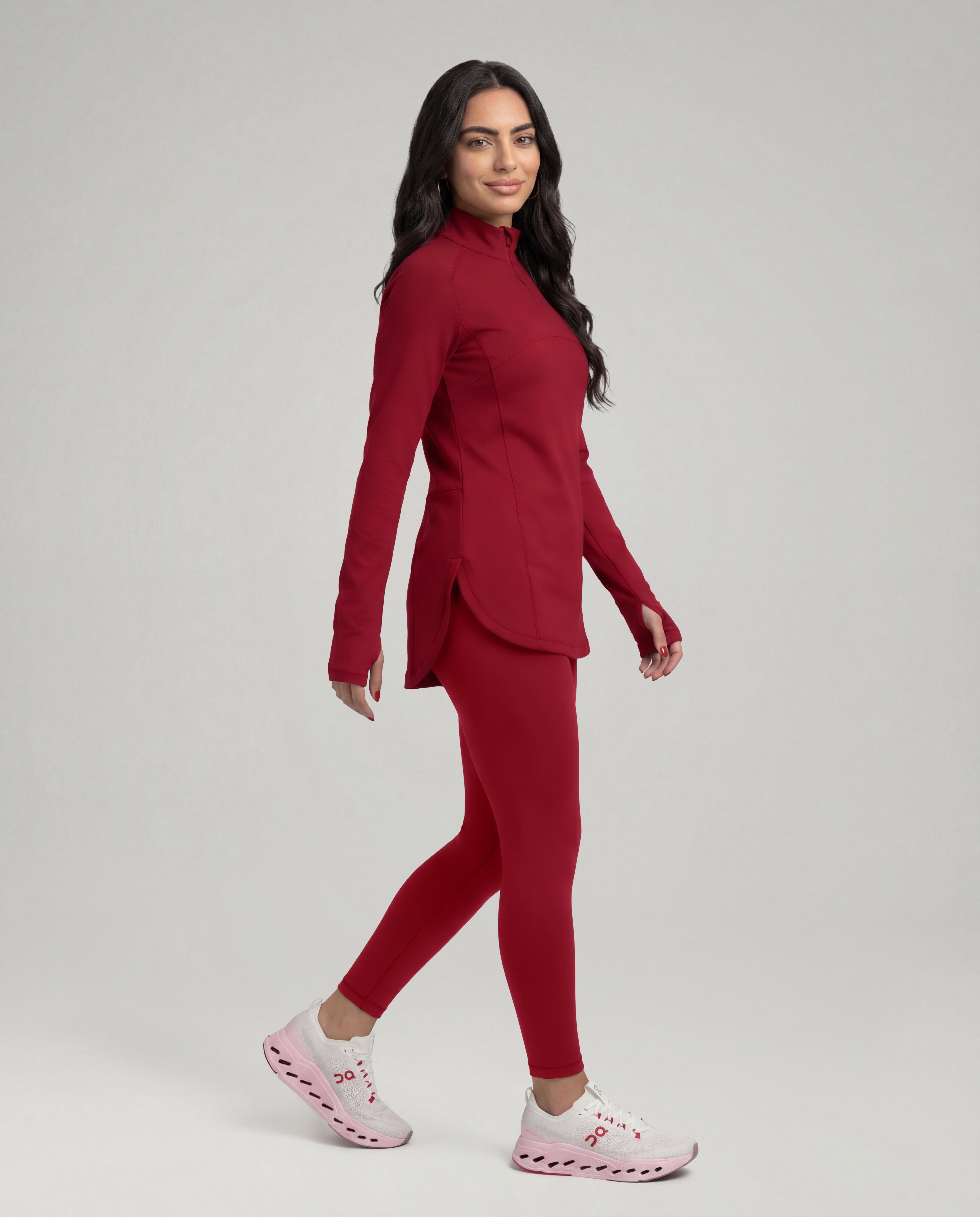 Modest Nova Top - Pomegranate