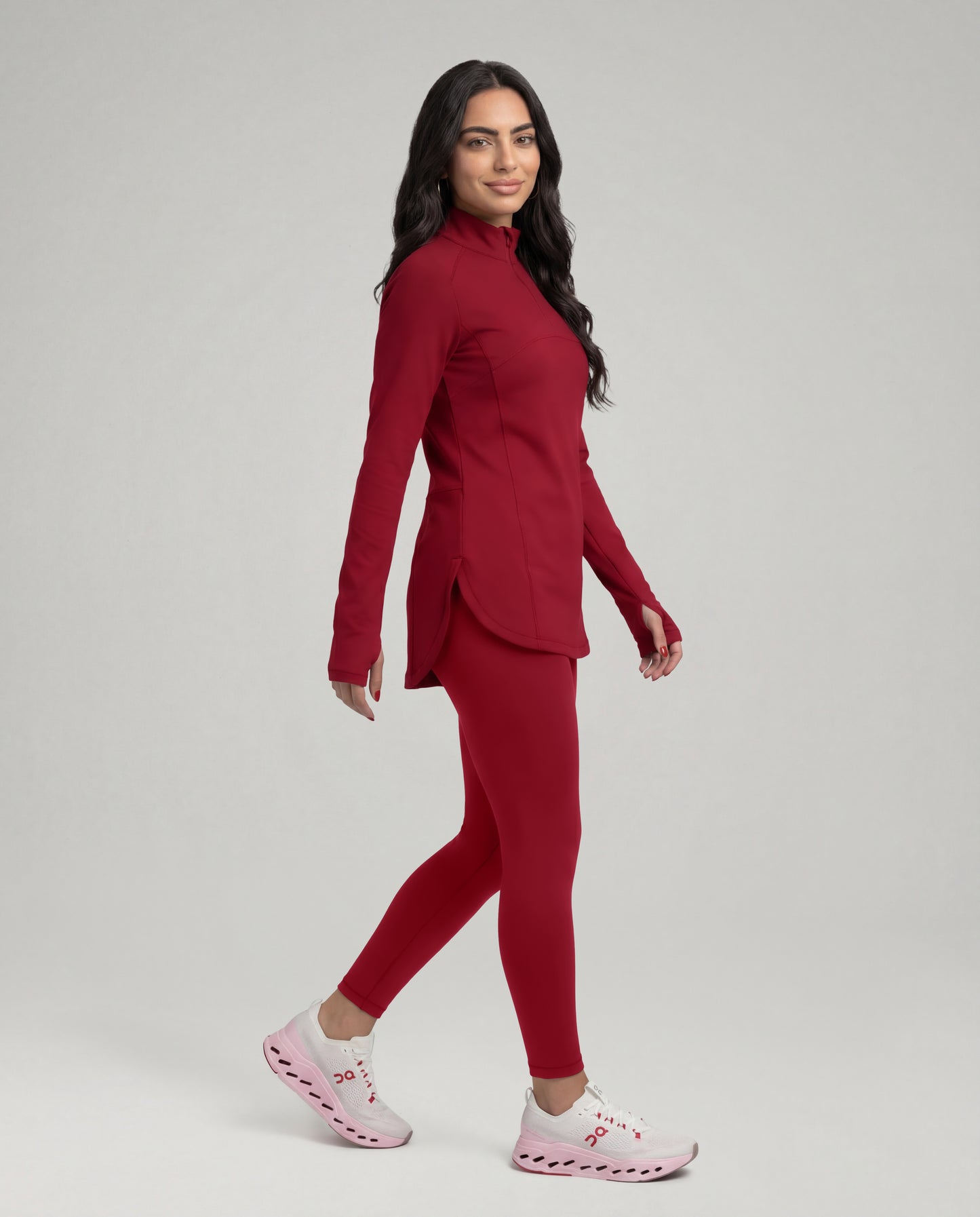 Modest Nova Top - Pomegranate