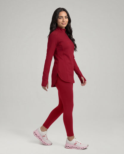 Modest Nova Top - Pomegranate
