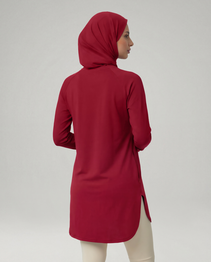 Modest Essence Top - Pomegranate