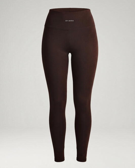 Ultra Opaque Non-See-Through Leggings - Espresso