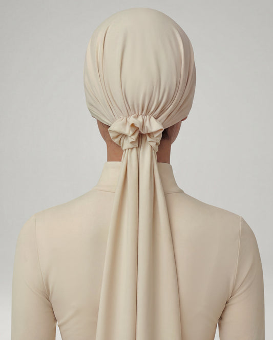Studio Tie-Back Scarf - Vanilla