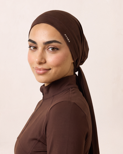 Studio Tie-Back Scarf - Espresso