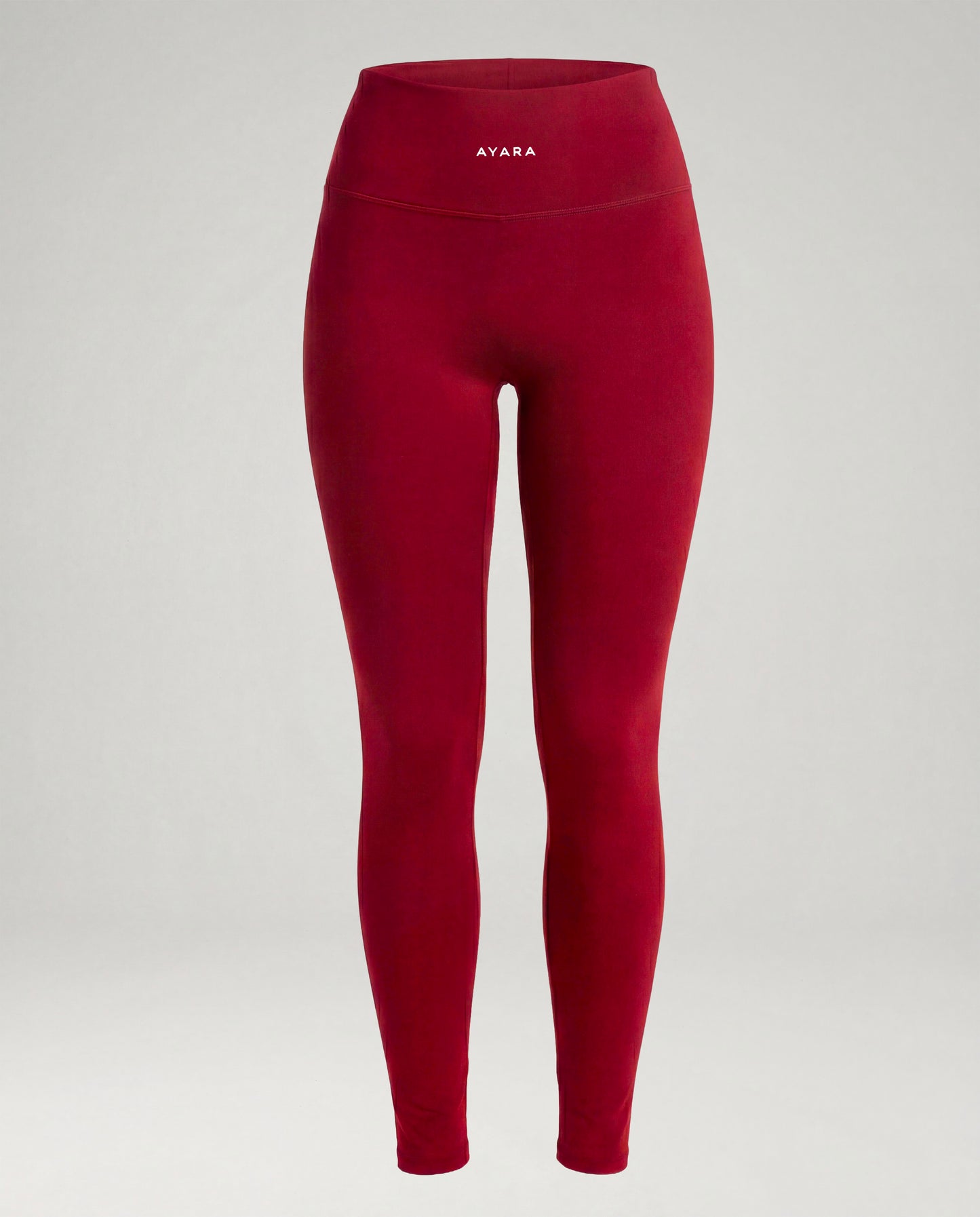 Ultra Opaque Non-See-Through Leggings - Pomegranate