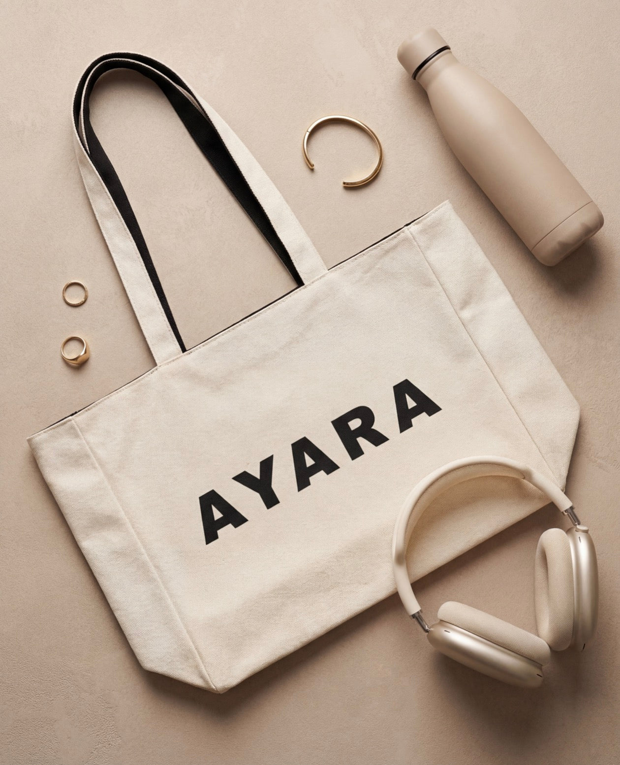 REVERSIBLE TOTE BAG - VANILLA
