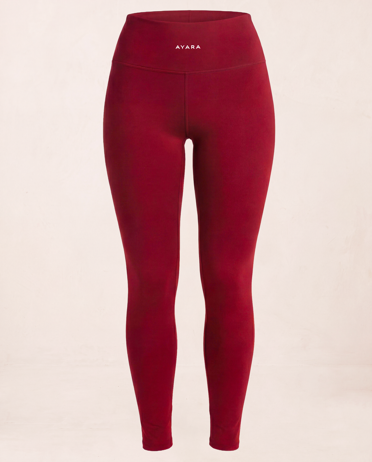 Ultra Opaque Non-See-Through Leggings - Pomegranate